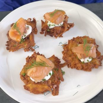 Beverley’s Bistro & Bar - Salmon Latkes - Cocktail Bars Near Me - Dallas, Texas Beverley’s Bistro & Bar - Salmon Latkes - Cocktail Bars Near Me - Dallas, Texas