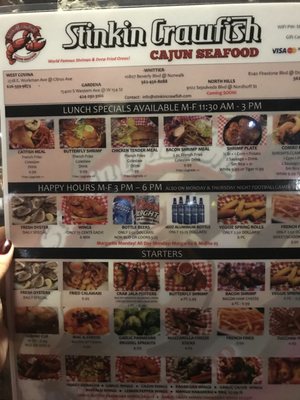 Menu photo 6 Whittier Stinkin Crawfish Whittier, CA