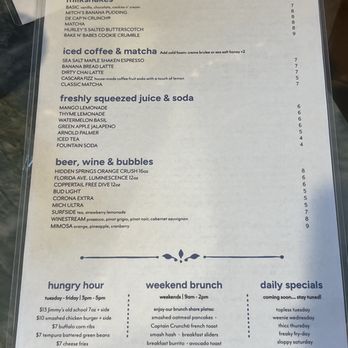 Meeting House - Menu - Diners Near Me - Tampa, Florida