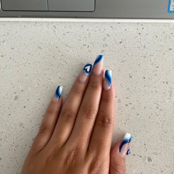 Gloss Nail Bar - Full acrylic set with design - Nail Salons Near Me - Houston, Texas