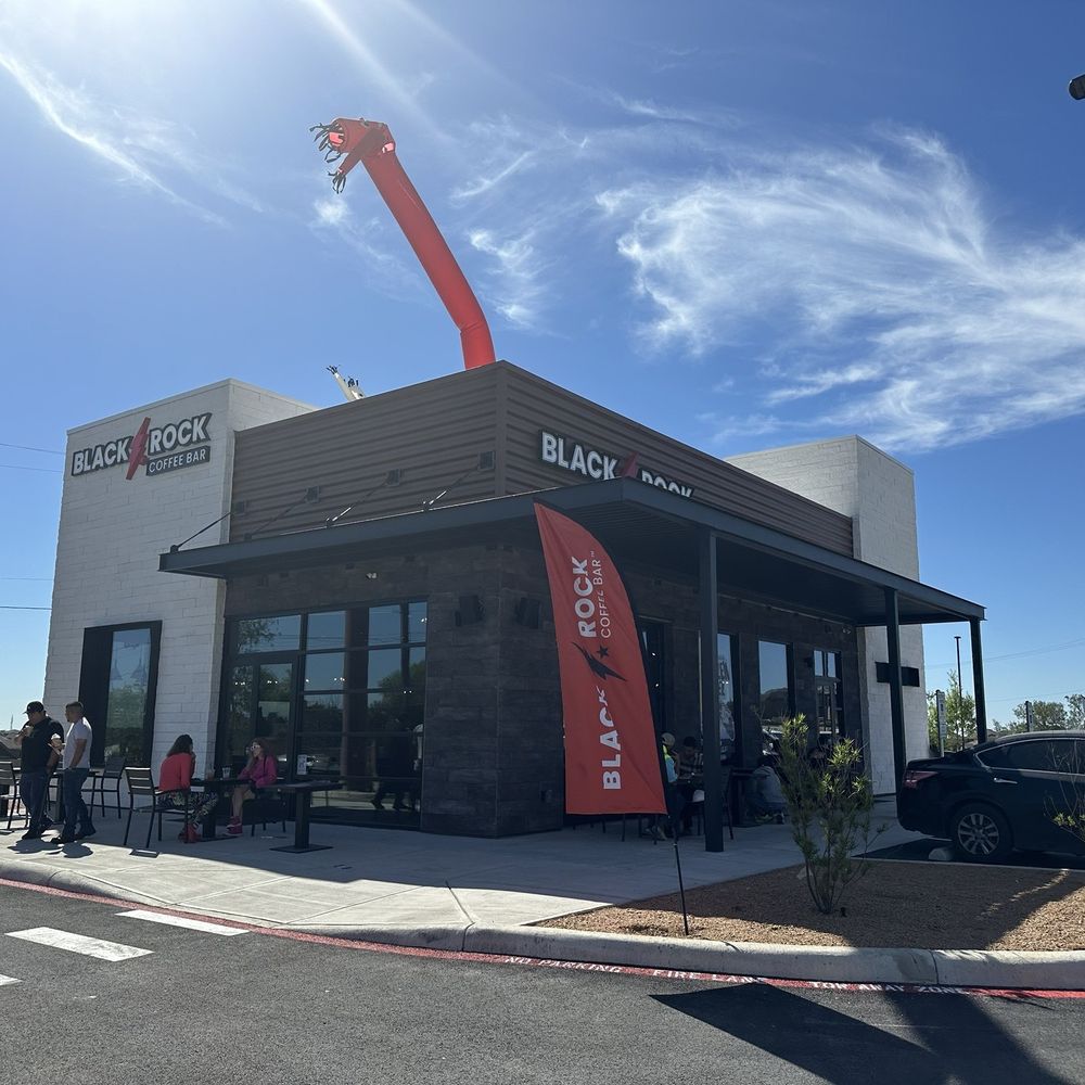 Black Rock Coffee Bar - Exterior 4/2024 - Coffee & Tea Near Me - San Antonio, Texas Black Rock Coffee Bar - Exterior 4/2024 - Coffee & Tea Near Me - San Antonio, Texas