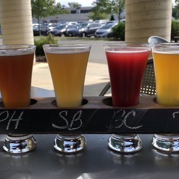 Old Bust Head Brewing Company - Plum & Honey, Strawberry Banana Sour, Blackberry Cobbler Sour, and Belgian Honey Tripel. - Breweries Near Me - Warrenton, Virginia