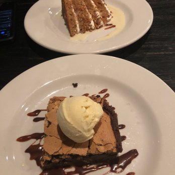 Blueprint on 3rd - Carrot cake and the brownie with ice cream - American Near Me - Birmingham, Alabama Blueprint on 3rd - Carrot cake and the brownie with ice cream - American Near Me - Birmingham, Alabama
