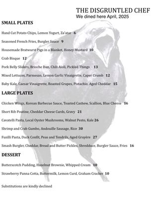 The Disgruntled Chef by null