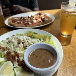 Chattanooga Brewing Co. - Chicken Avocado Cobb Salad, TriFecta Pizza