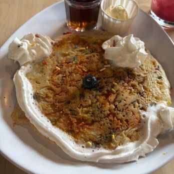 Two Chicks - Birthday pancake - Breakfast & Brunch Near Me - Reno, Nevada Two Chicks - Birthday pancake - Breakfast & Brunch Near Me - Reno, Nevada