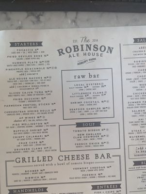 Menu photo 8 The Robinson Ale House Asbury Park, NJ Menu photo 8 The Robinson Ale House Asbury Park, NJ