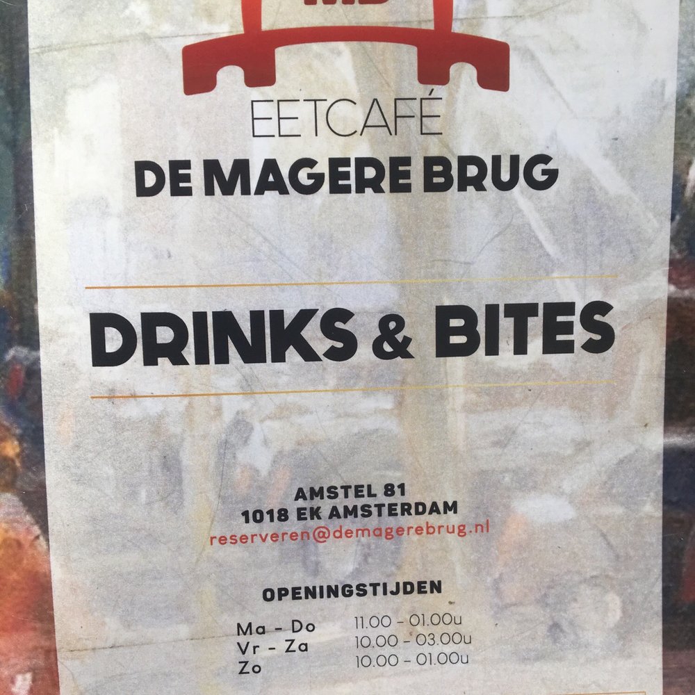 Eetcafé De Magere Brug - Service? You want Service? What Service? - Gastropubs Near Me - Amsterdam, New Hampshire Eetcafé De Magere Brug - Service? You want Service? What Service? - Gastropubs Near Me - Amsterdam, New Hampshire