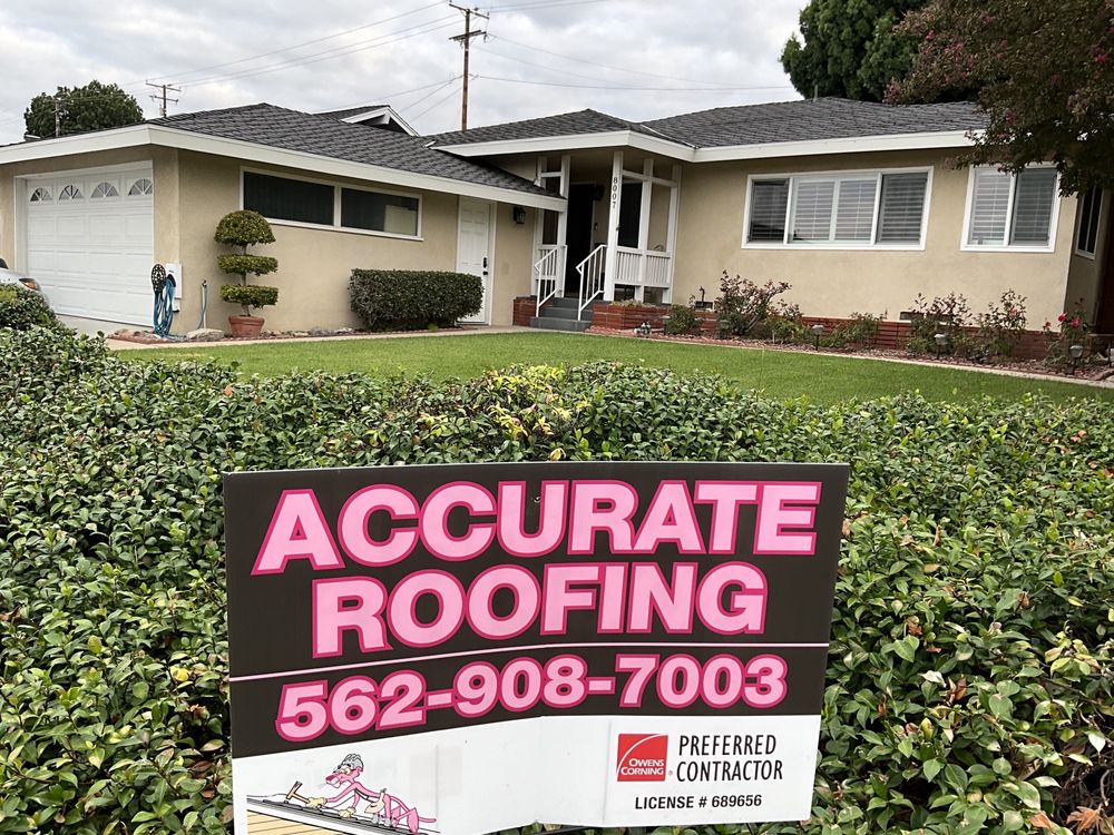 Slide of Accurate Roofing