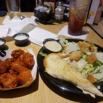 Buffalo Wild Wings - Asian zing boneless wings with Caesar salad - Sports Bars Near Me - Birmingham, Alabama