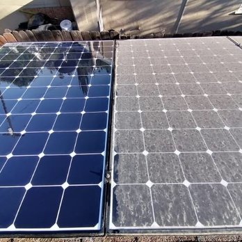 Top Tier Solar Panel Cleaning - After and before! - Solar Panel Cleaning Near Me