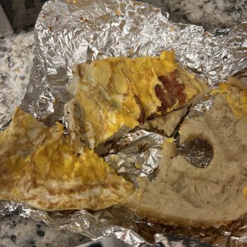 Goldberg’s Original Bagels - The one piece of bacon on my sandwich Meat & Egg Sandwich - Delis Near Me - Bogota, New Jersey Goldberg’s Original Bagels - The one piece of bacon on my sandwich Meat & Egg Sandwich - Delis Near Me - Bogota, New Jersey