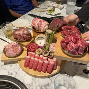 Woobling Korean BBQ - Meat Mix Combo for 4-5 ($165), comes with banchan, rice, and salad - Korean Near Me - Bellevue, Washington Woobling Korean BBQ - Meat Mix Combo for 4-5 ($165), comes with banchan, rice, and salad - Korean Near Me - Bellevue, Washington