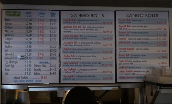 Menu photo 8 Sango Sushi Huntington Beach, CA Menu photo 8 Sango Sushi Huntington Beach, CA