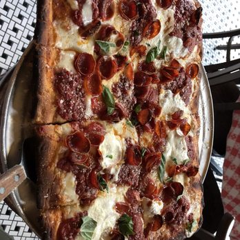 Johnny Pepperoni - Square pie with pepperoni - Pizza Near Me - Hoboken, New Jersey