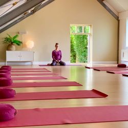Yogaplaza - In de yogastudio van Yogaplaza.... De les gaat bijna beginnen!