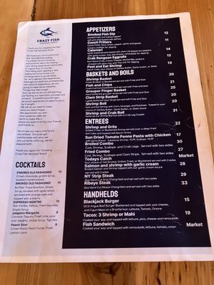Menu photo 1 Crazy Fish Seafood Shack Lake Wales, FL Menu photo 1 Crazy Fish Seafood Shack Lake Wales, FL