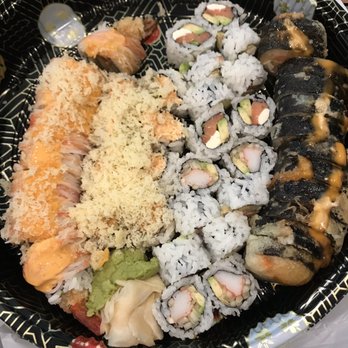 Fuji Sushi - 5 Cooked Rolls Combo comes with this and soup or salad - Sushi Bars Near Me - Katy, Texas