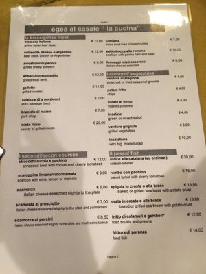 Menu photo 8 Da Egea Al Casale Rome, RM