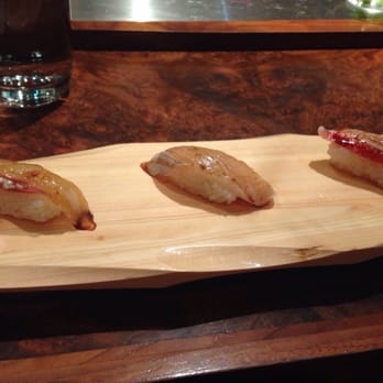 Sushiko Chevy Chase - The first three fish of my omakase. I got 14 pieces in total. - Sushi Bars Near Me - Chevy Chase, Maryland Sushiko Chevy Chase - The first three fish of my omakase. I got 14 pieces in total. - Sushi Bars Near Me - Chevy Chase, Maryland