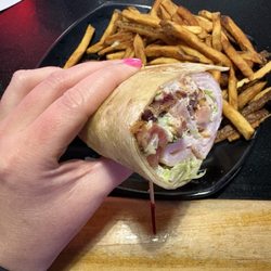 Emerson Biggins - Turkey Avocado wrap and fries