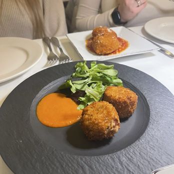 Taverna Trilussa - Boiled & Fried meatballs (that's the menu description anyway!) - Roman Near Me - Rome, RM