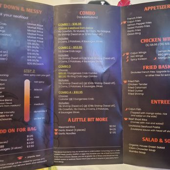 Bag O Crab - takeout menu (side b) - Seafood Near Me - Sunnyvale, California Bag O Crab - takeout menu (side b) - Seafood Near Me - Sunnyvale, California