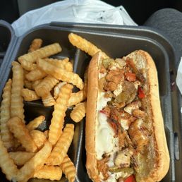 Fried chicken Philly...: it's was good.