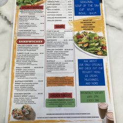 Wildcat Cafe - Menu