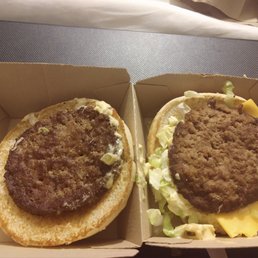Big Mac patties are smaller than a sausage patties.. Where's the beef?!!! Big Mac patties are smaller than a sausage patties.. Where's the beef?!!!