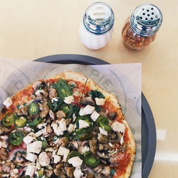 Pieology Pizzeria - Extra mushroom and jalapeños! - Pizza Near Me - Walnut, California