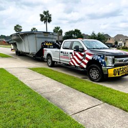 AGY Transport - Hauling a fiberglass pool for our friends at Tejas Pools.