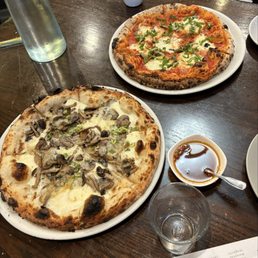 Funghi and Margarita Pizzas Funghi and Margarita Pizzas