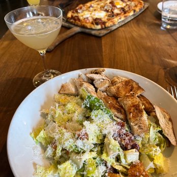 Oak + Almond - Little Gem Caesar, Bee's Knees, Bacon Egg Flatbread - New American Near Me - Norwalk, Connecticut Oak + Almond - Little Gem Caesar, Bee's Knees, Bacon Egg Flatbread - New American Near Me - Norwalk, Connecticut