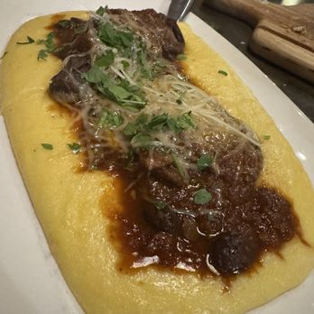 Brick House Restaurant - Farmers special with polenta topped with parm - Italian Near Me - Elk Grove, California
