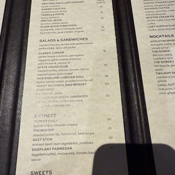 Last Hurrah - Menu - New American Near Me - Boston, Massachusetts