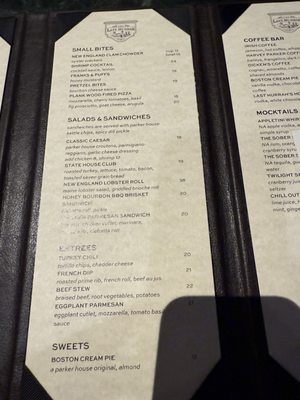Menu photo 6 Last Hurrah Boston, MA