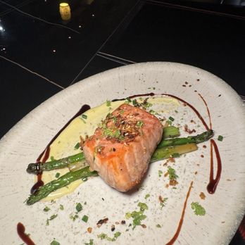 Man Ray - Cedar Plank Salmon - New American Near Me - Lake Worth, Florida Man Ray - Cedar Plank Salmon - New American Near Me - Lake Worth, Florida