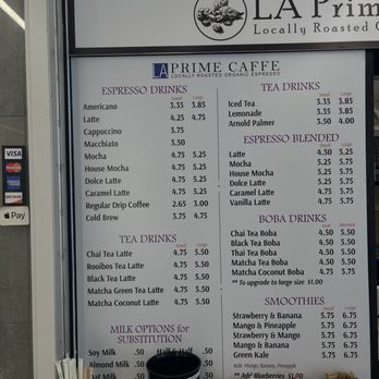 La Prime Caffe - Menu - Breakfast & Brunch Near Me - Los Angeles, California La Prime Caffe - Menu - Breakfast & Brunch Near Me - Los Angeles, California