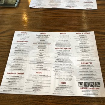 OH Pizza & Brew - Menu - Pizza Near Me - Columbus, Ohio