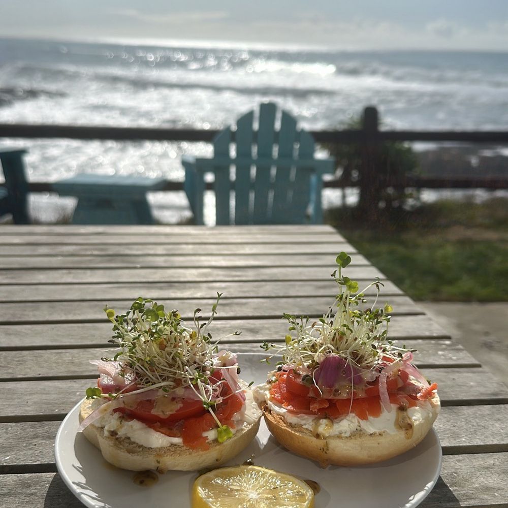 Surf Point Coffee House - Lox bagel - Breakfast & Brunch Near Me - Shelter Cove, California Surf Point Coffee House - Lox bagel - Breakfast & Brunch Near Me - Shelter Cove, California