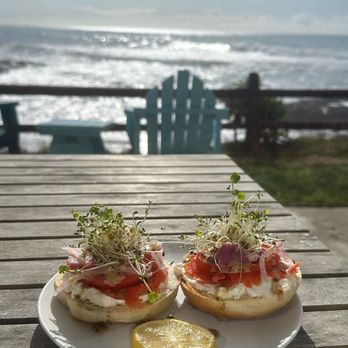 Surf Point Coffee House - Lox bagel - Breakfast & Brunch Near Me - Shelter Cove, California Surf Point Coffee House - Lox bagel - Breakfast & Brunch Near Me - Shelter Cove, California