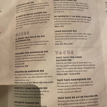 CVI.CHE 105 - Menu - Peruvian Near Me - Miami, Florida CVI.CHE 105 - Menu - Peruvian Near Me - Miami, Florida