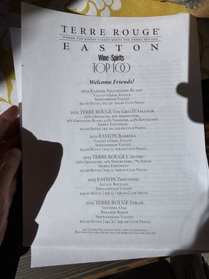 Terre Rouge & Easton Wines by null