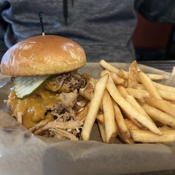 Saugatuck Brewing Co - Pulled pork sandwich - Breweries Near Me - Douglas, Michigan