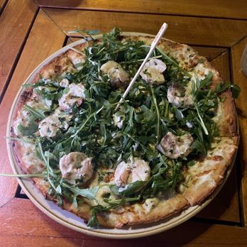 Off the Hook - Garlic Shrimp Flatbread (GLUTEN FREE) - Lounges Near Me - Kapolei, Hawaii Off the Hook - Garlic Shrimp Flatbread (GLUTEN FREE) - Lounges Near Me - Kapolei, Hawaii