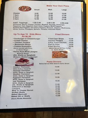 Menu photo 2 D'Marie's Pizza Plainville, CT Menu photo 2 D'Marie's Pizza Plainville, CT