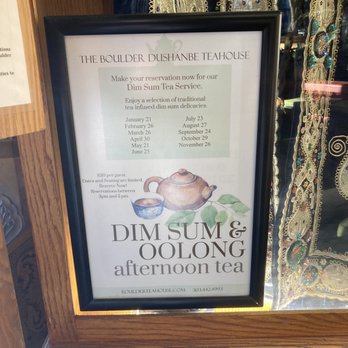 Boulder Dushanbe Teahouse - Dim sum & Oolong Tea advertising - Tea Rooms Near Me - Boulder, Colorado Boulder Dushanbe Teahouse - Dim sum & Oolong Tea advertising - Tea Rooms Near Me - Boulder, Colorado