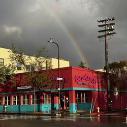 Out of the Closet - Colorful outside attracted a rainbow!