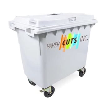 Paper Cuts - Paper Cuts Large Secured Shredding Bin - Shredding Services Near Me - San Fernando, California